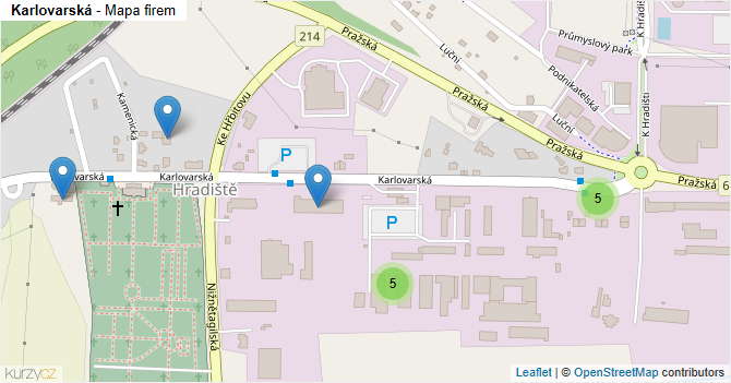 Karlovarská - mapa firem