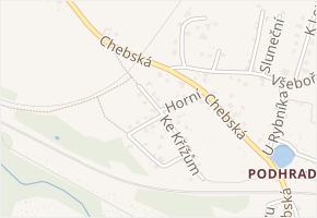 Ke Křížům v obci Cheb - mapa ulice
