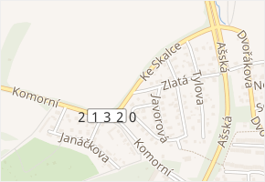 Ke Skalce v obci Cheb - mapa ulice