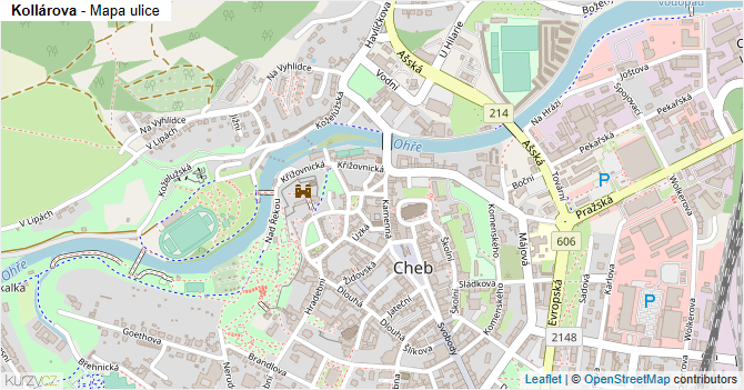 Kollárova - mapa ulice