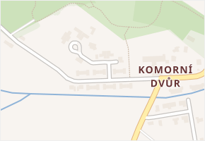 Komorní Dvůr v obci Cheb - mapa ulice