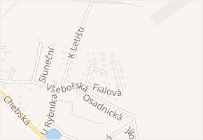 Konečná v obci Cheb - mapa ulice