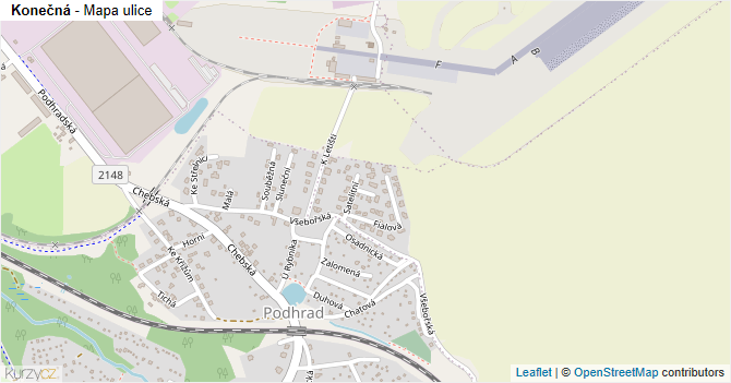 Konečná - mapa ulice