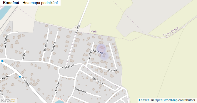 Konečná - mapa podnikání