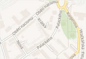 Krátká v obci Cheb - mapa ulice