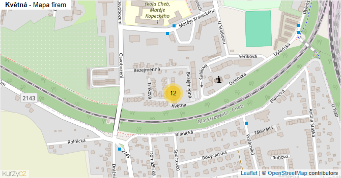 Květná - mapa firem
