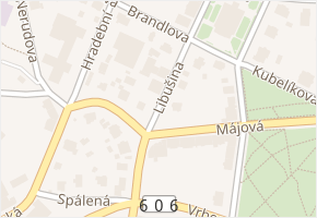 Libušina v obci Cheb - mapa ulice