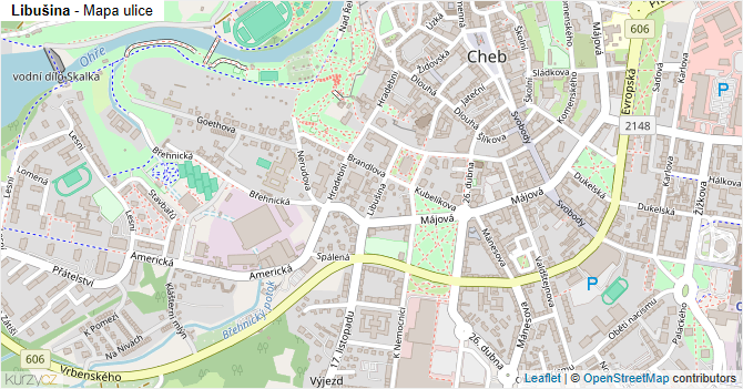 Libušina - mapa ulice