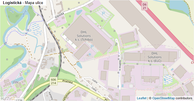 Logistická - mapa ulice