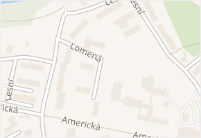 Lomená v obci Cheb - mapa ulice