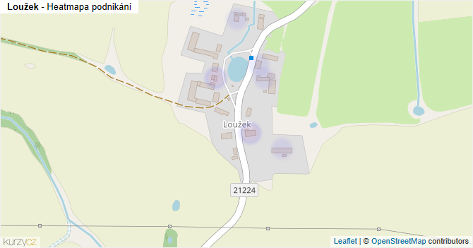 Loužek - mapa podnikání