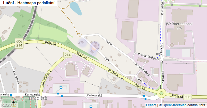 Luční - mapa podnikání