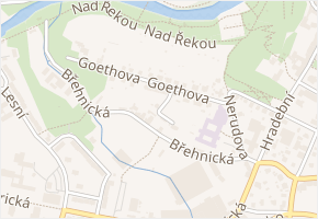 Máchova v obci Cheb - mapa ulice