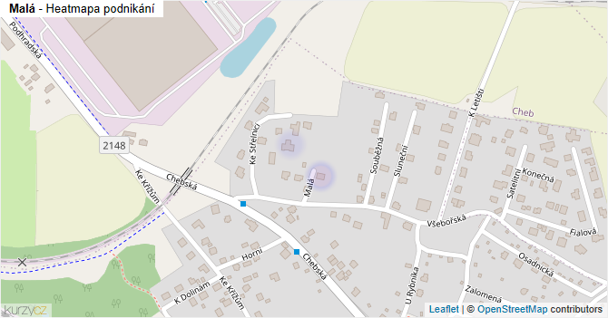 Malá - mapa podnikání