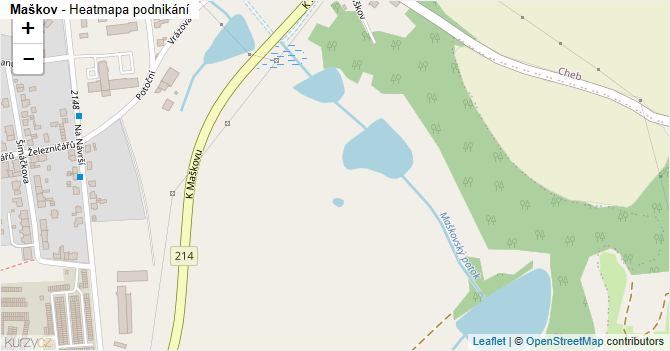 Maškov - mapa podnikání