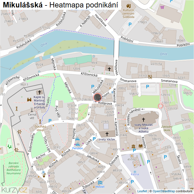 Mapa Mikulášská - Firmy v ulici.