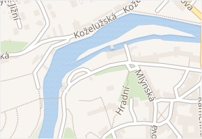Mlýnská v obci Cheb - mapa ulice