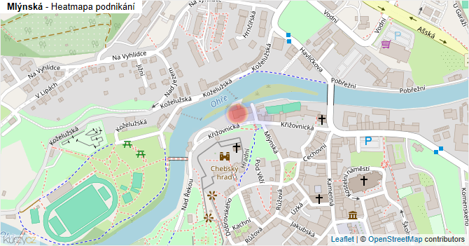 Mlýnská - mapa podnikání