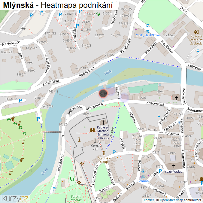 Mapa Mlýnská - Firmy v ulici.