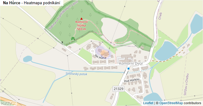 Na Hůrce - mapa podnikání