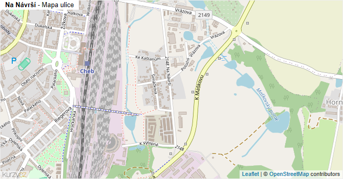 Na Návrší - mapa ulice