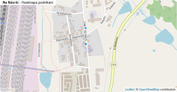 Na Návrší - mapa podnikání