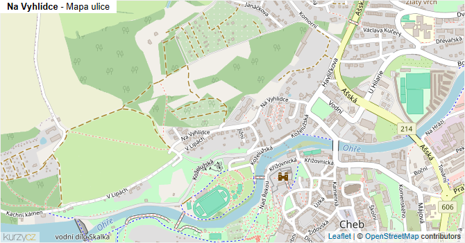 Na Vyhlídce - mapa ulice