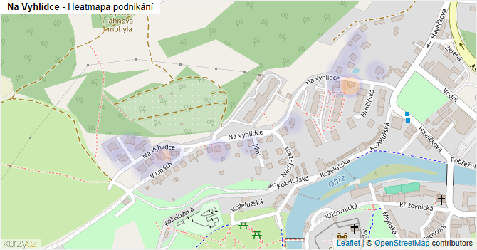 Na Vyhlídce - mapa podnikání