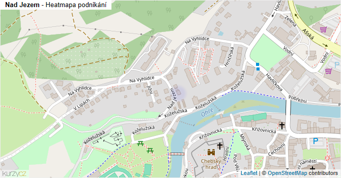 Nad Jezem - mapa podnikání
