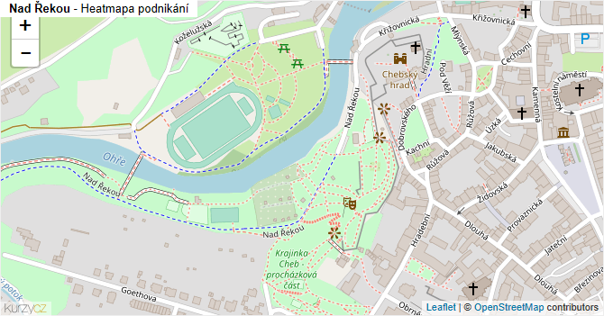 Nad Řekou - mapa podnikání