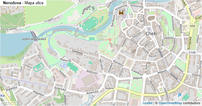 Nerudova - mapa ulice