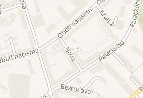 Nová v obci Cheb - mapa ulice