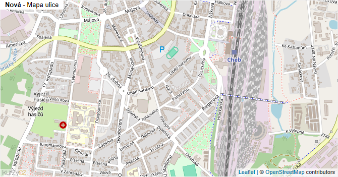 Nová - mapa ulice