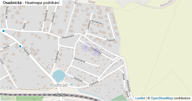 Osadnická - mapa podnikání