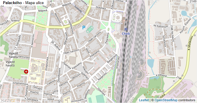 Palackého - mapa ulice