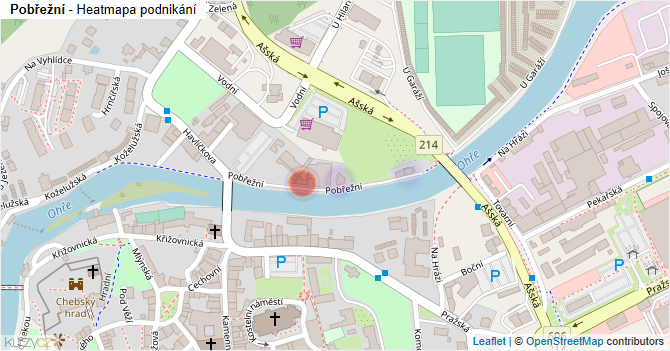 Pobřežní - mapa podnikání