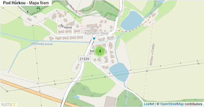 Pod Hůrkou - mapa firem