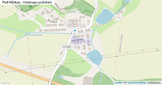 Pod Hůrkou - mapa podnikání