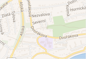 Pod Rozhlednou v obci Cheb - mapa ulice