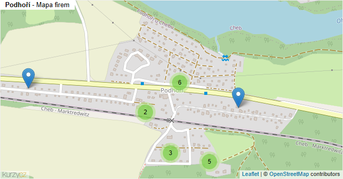 Podhoří - mapa firem