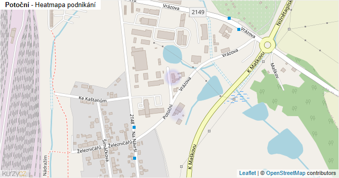 Potoční - mapa podnikání
