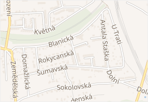 Požárníků v obci Cheb - mapa ulice