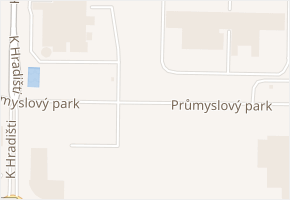 Průmyslový park v obci Cheb - mapa ulice