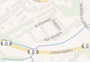 Rákosová v obci Cheb - mapa ulice