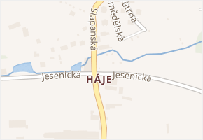 Rhedenská v obci Cheb - mapa ulice