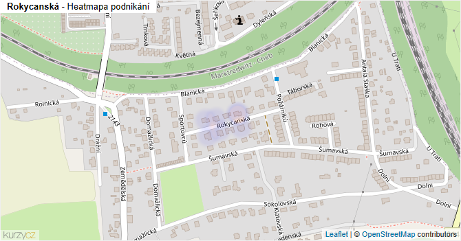 Rokycanská - mapa podnikání