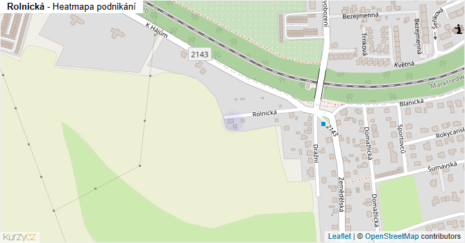 Rolnická - mapa podnikání