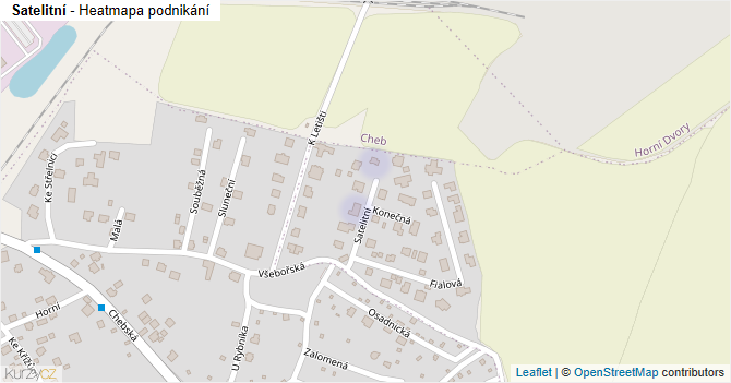 Satelitní - mapa podnikání