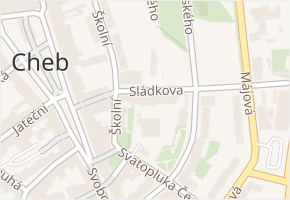 Sládkova v obci Cheb - mapa ulice