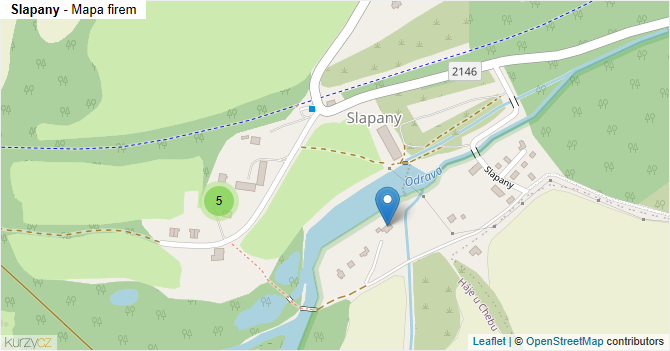 Slapany - mapa firem